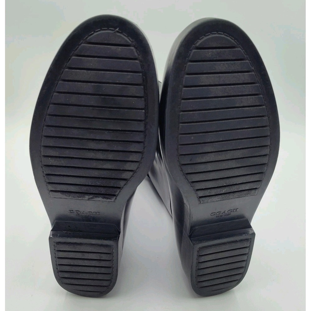 COACH Rain Boots Tall Women Shoes Black Size 10B 40 260(1.5) SEE BCL.0ME-00 - Picture 10 of 16